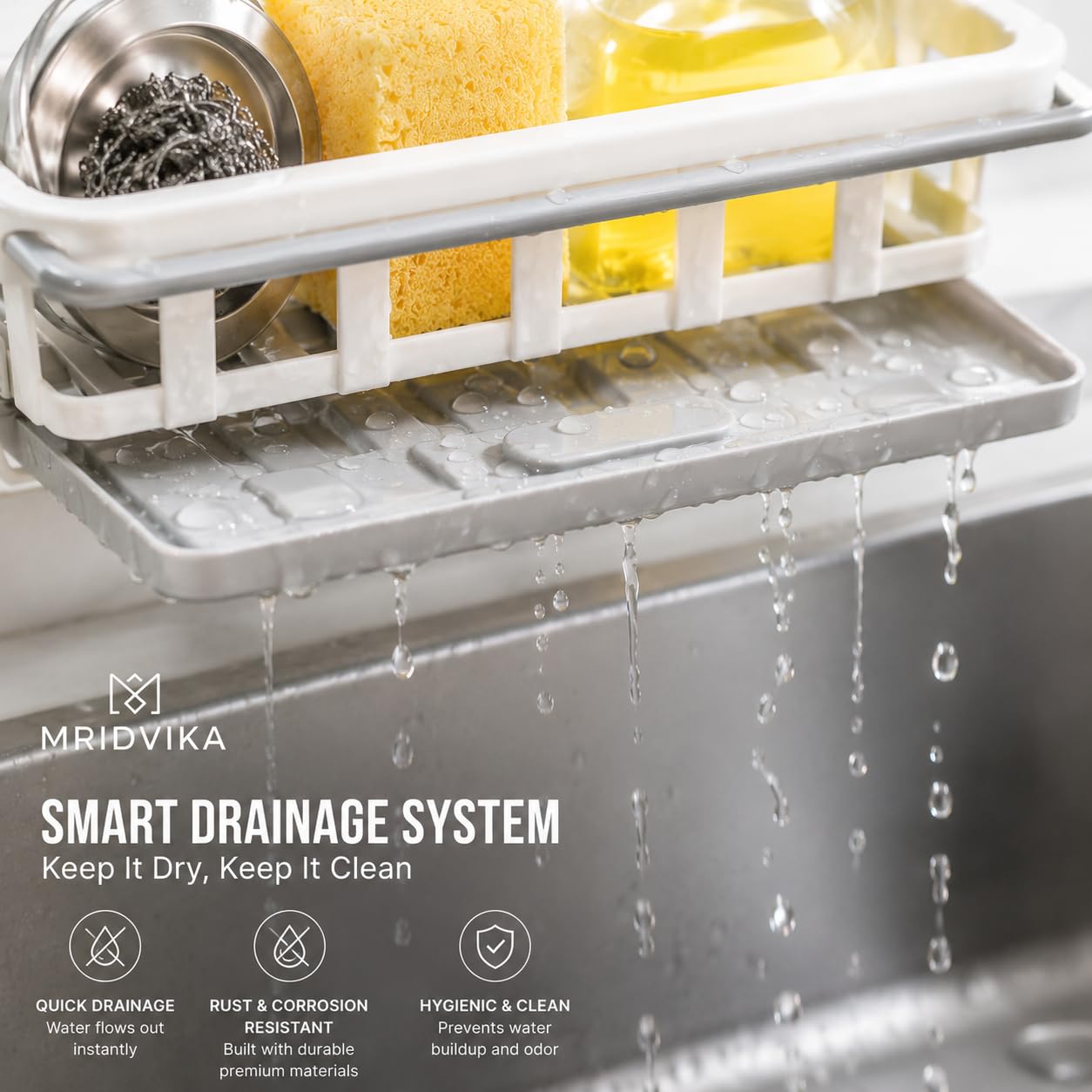 Kitchen dish brush holder