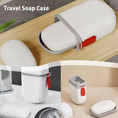 travel soap and toothbrush  case