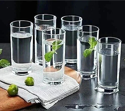 Luxury Glass Set Water/Juice Glass (300 ml, Glass, Clear)