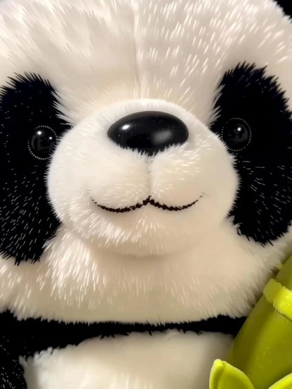 R C TRADERS Soft Stuffed Bamboo Panda Toy, Reversible Panda Toy  - 28 cm (Green, Black)